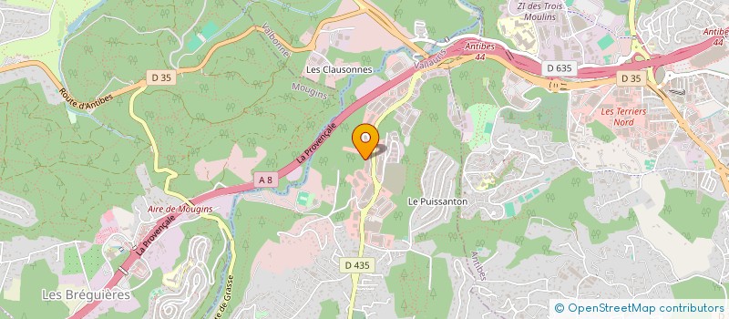 localisation de l'entreprise MAILING PLUS  VALLAURIS