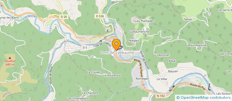 localisation de l'entreprise MAILISSE COIFFURE  PONT-DE-LABEAUME