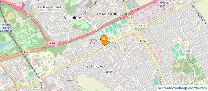 localisation de l'entreprise MAILLAGE SOLIDAIRE  VILLEPINTE