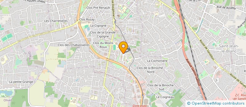 localisation de l'entreprise MAILLARD à ORLEANS