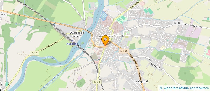 localisation de l'entreprise MAILLARD DU MESLE SCI  AUXONNE