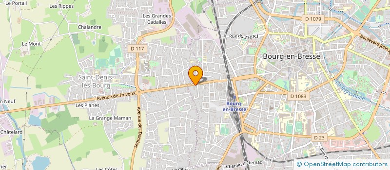 localisation de l'entreprise MAILLARD ET DUCLOS à BOURG-EN-BRESSE