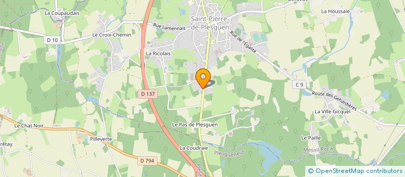 localisation de l'entreprise MAILLARD & MAILLARD  MESNIL-ROC'H