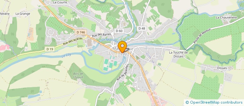 localisation de l'entreprise MAILLARD OPTIQUE à MAREUIL-SUR-LAY-DISSAIS