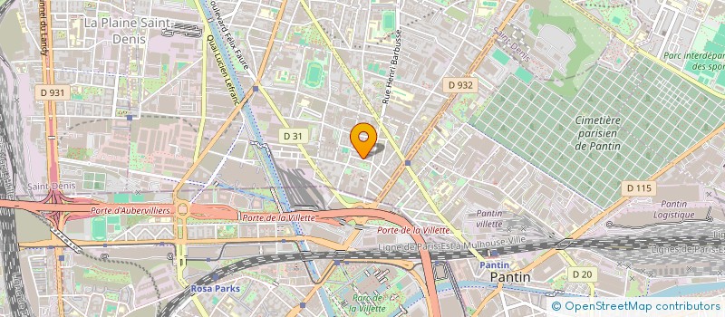 localisation de l'entreprise MAILLARD SA à AUBERVILLIERS