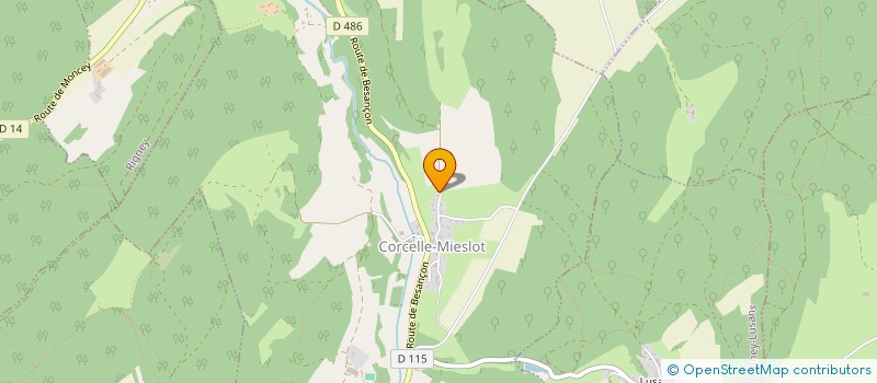 localisation de l'entreprise MAILLE  OUGNEY-DOUVOT