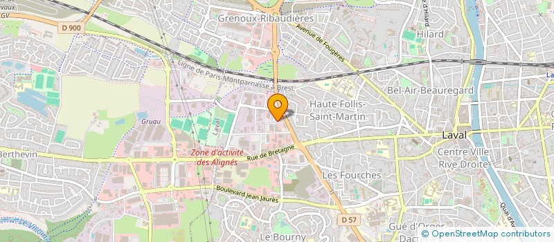 localisation de l'entreprise MAILLE ANGIE  LAVAL
