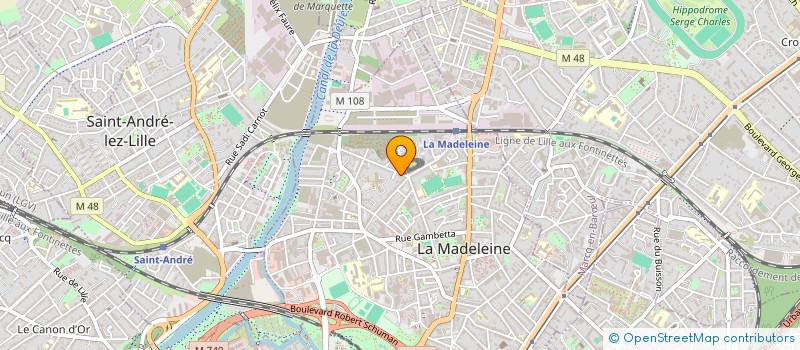 localisation de l'entreprise MAILLE AVENIR à LA MADELEINE