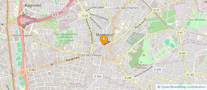 localisation de l'entreprise MAILLE ET CIE à MONTREUIL