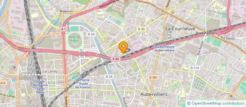 localisation de l'entreprise MAILLE INDUSTRIE à AUBERVILLIERS