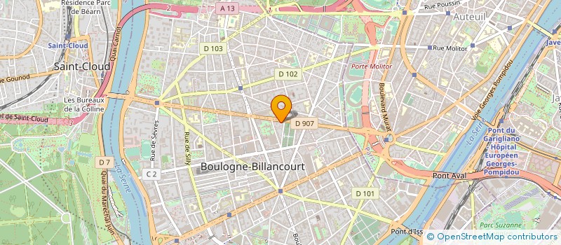 localisation de l'entreprise MAILLE ISSY à BOULOGNE-BILLANCOURT