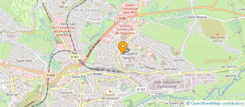 localisation de l'entreprise MAILLET ROUERGAT RODEZ ONET  ONET-LE-CHATEAU