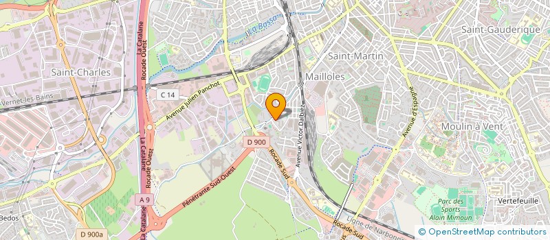 localisation de l'entreprise MAILLOLES INSERTION à PERPIGNAN