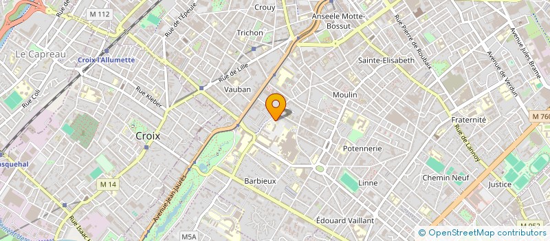 localisation de l'entreprise MAILLON JAUNE à ROUBAIX