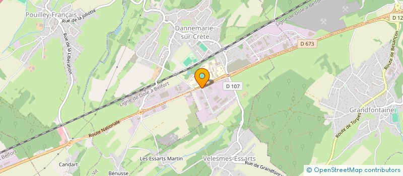 localisation de l'entreprise MAILLOT ATELIER POIDS LOURDS à VELESMES-ESSARTS