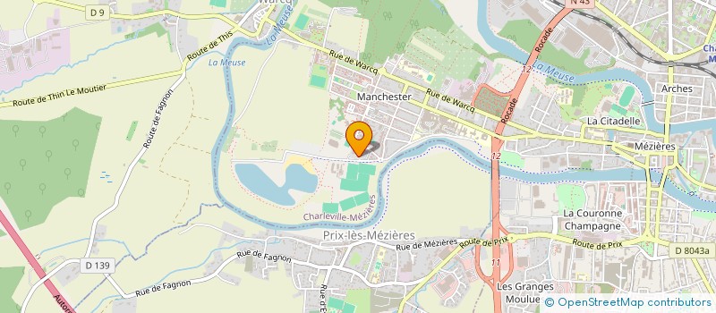 localisation de l'entreprise MAILLOT FRERES  CHARLEVILLE-MEZIERES