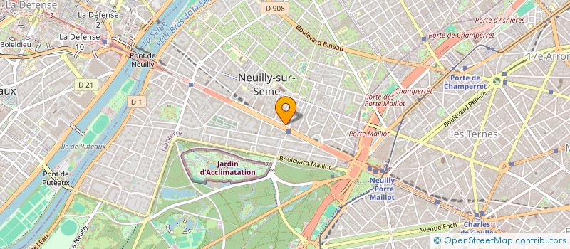 localisation de l'entreprise MAILLOT II à NEUILLY-SUR-SEINE