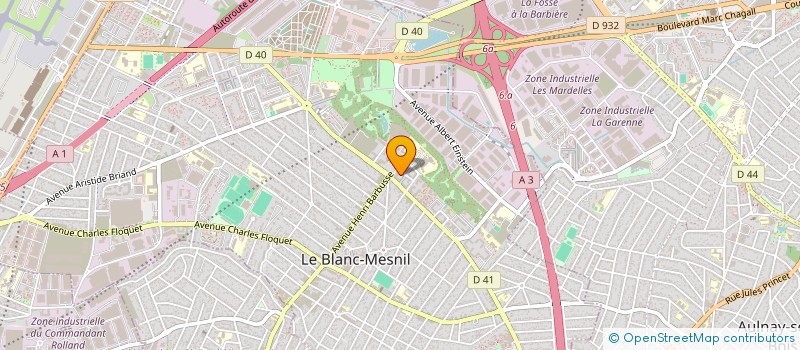 localisation de l'entreprise MAILLOT JAUNE à LE BLANC-MESNIL