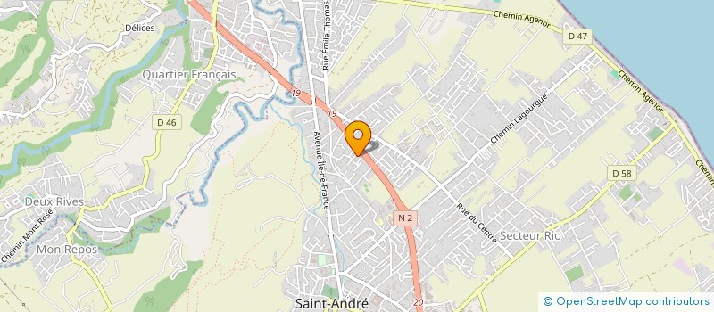 localisation de l'entreprise MAILLOT - TONRU à SAINT-ANDRE