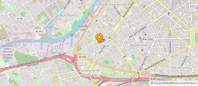 localisation de l'entreprise MAILLOTS XLS à LILLE