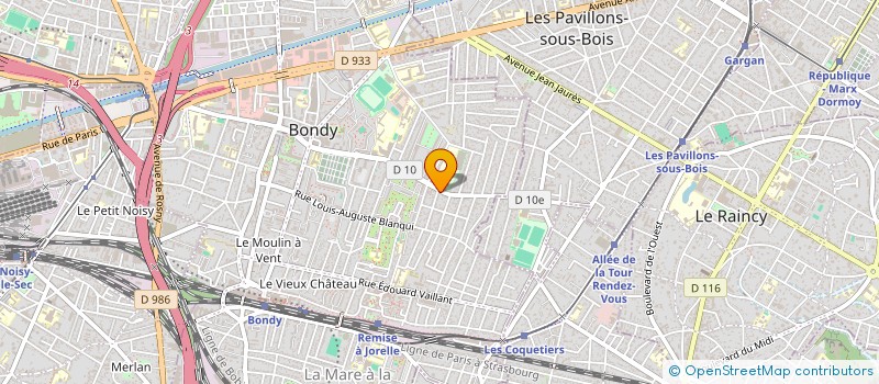 localisation de l'entreprise MAILYS  BONDY