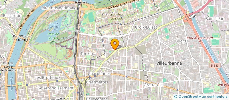 localisation de l'entreprise MAIMMO CONSEIL  VILLEURBANNE