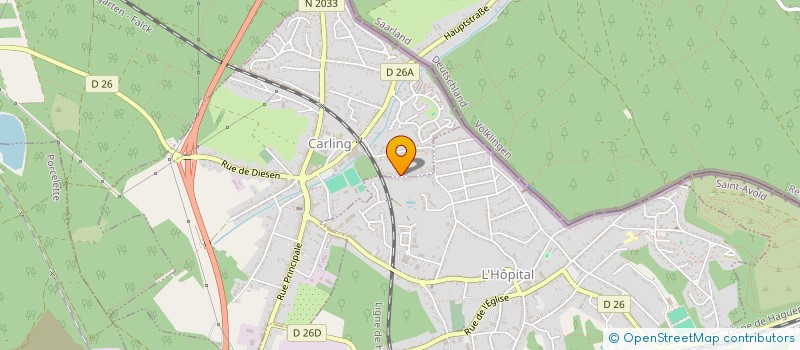 localisation de l'entreprise MAIN D'ARGENT BATIMENT  CARLING