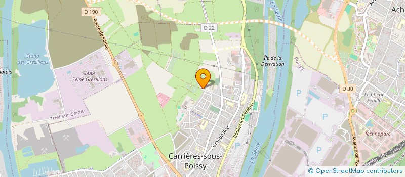 localisation de l'entreprise MAIN DANS LA MAIN à CARRIERES-SOUS-POISSY