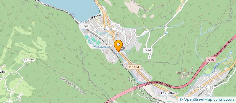 localisation de l'entreprise MAIN DANS LA MAIN  NANTUA