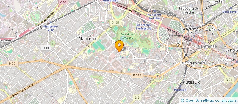 localisation de l'entreprise MAIN DANS LA MAIN  NANTERRE