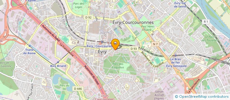 localisation de l'entreprise MAIN DANS LA MAIN à EVRY-COURCOURONNES