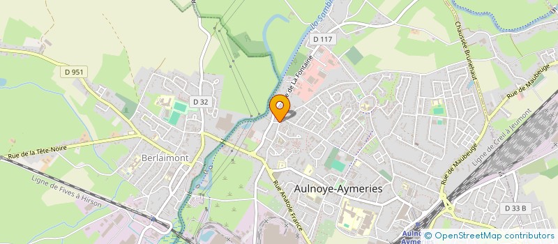 localisation de l'entreprise MAIN DANS LA MAIN à AULNOYE-AYMERIES