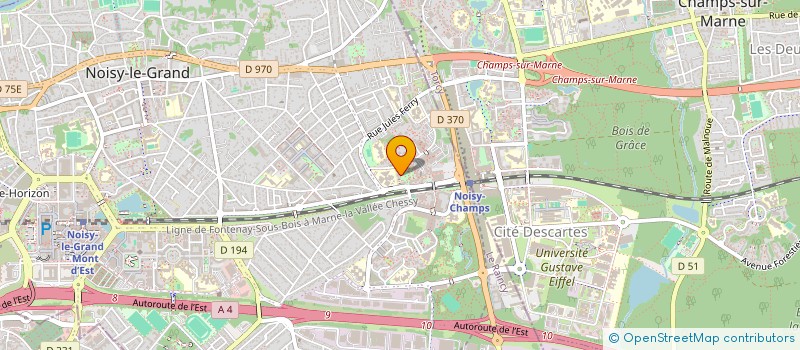 localisation de l'entreprise MAIN DANS LA MAIN POUR UN SOURIRE.  NOISY-LE-GRAND