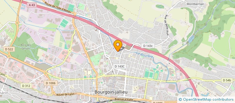 localisation de l'entreprise MAIN-FORTE  BOURGOIN-JALLIEU