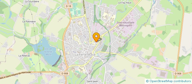 localisation de l'entreprise MAIN FORTE SA à LA FERTE MACE