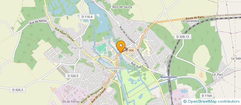 localisation de l'entreprise MAIN JAUNE SAS à MAINTENON
