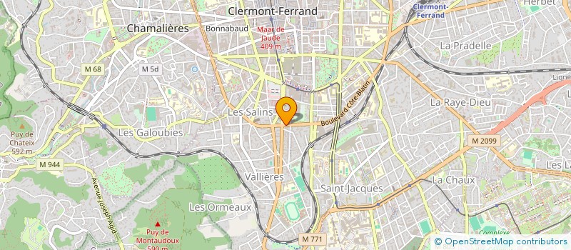 localisation de l'entreprise MAIN ROUGE  CLERMONT-FERRAND