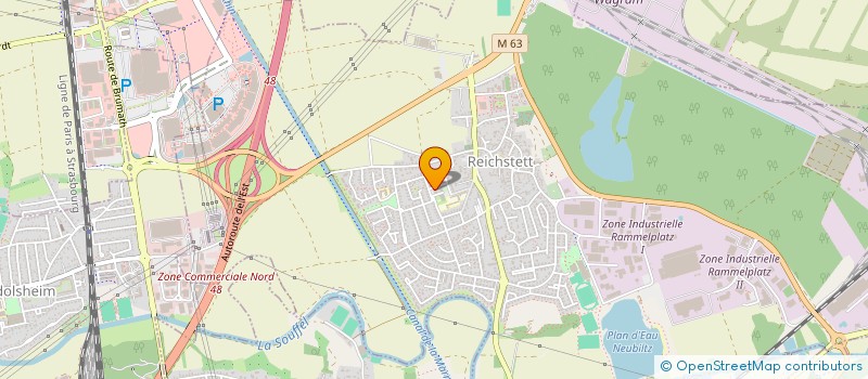 localisation de l'entreprise MAIN TENDUE  REICHSTETT