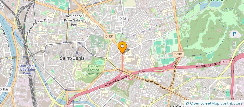 localisation de l'entreprise MAIN TENDUE à SAINT-DENIS