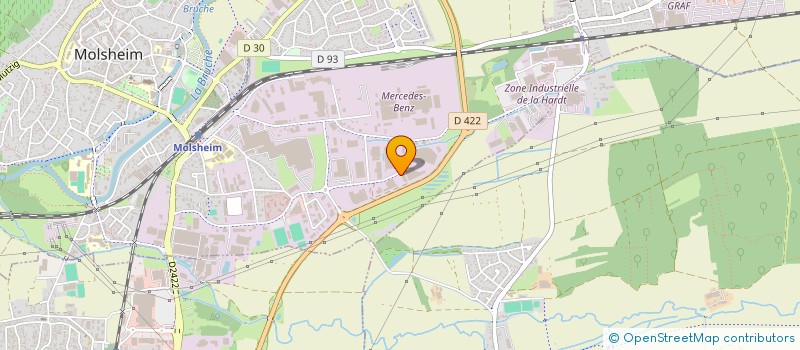 localisation de l'entreprise MAIN VERTE PAYSAGE  MOLSHEIM