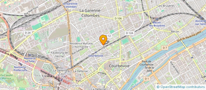 localisation de l'entreprise MAIN2BIZ CONSULTING à COURBEVOIE