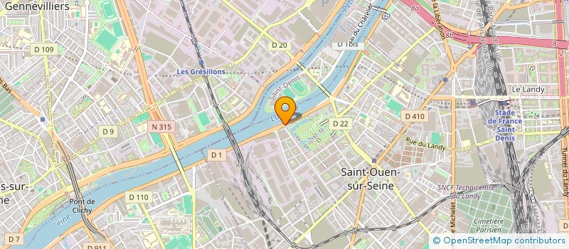 localisation de l'entreprise MAINDIA SARL à SAINT-OUEN-SUR-SEINE