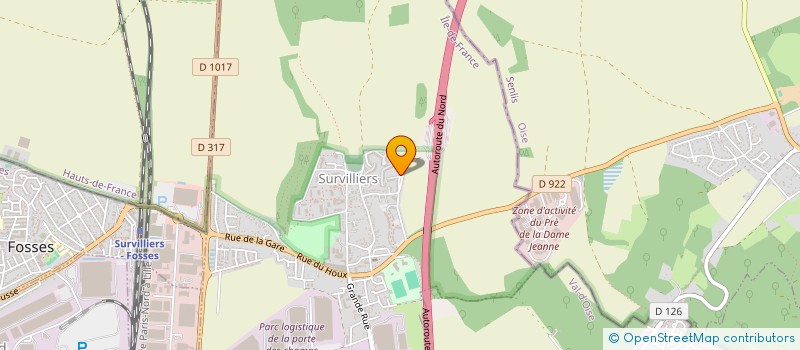 localisation de l'entreprise MAINDIA  TRANSPORT SERVICES  SURVILLIERS