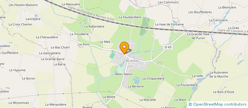 localisation de l'entreprise MAINE ANJOU PEINTURE à ETRELLES