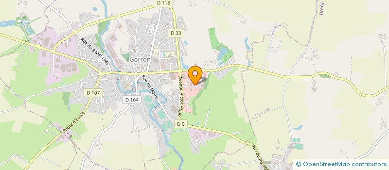 localisation de l'entreprise MAINE ATELIERS à GORRON