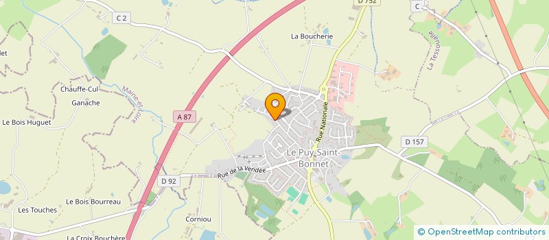 localisation de l'entreprise MAINE BATIMENT à CHOLET