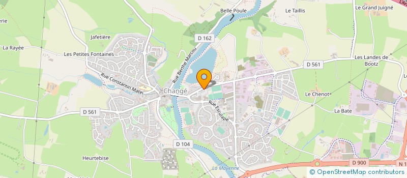 localisation de l'entreprise MAINE CARRELAGE SARL à CHANGE