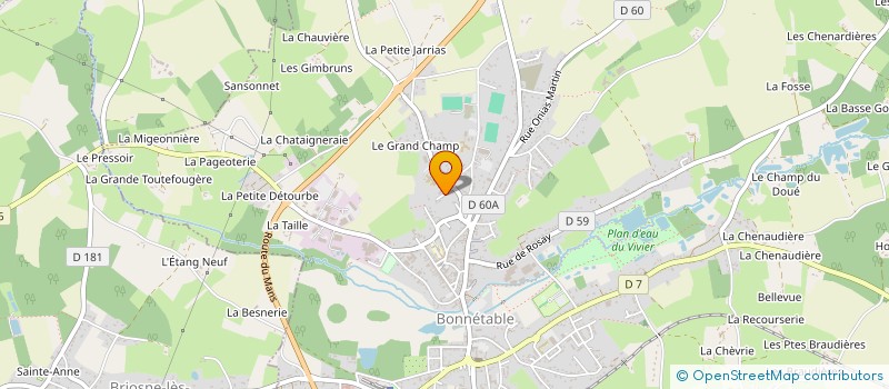 localisation de l'entreprise MAINE COMBUSTION à BONNETABLE