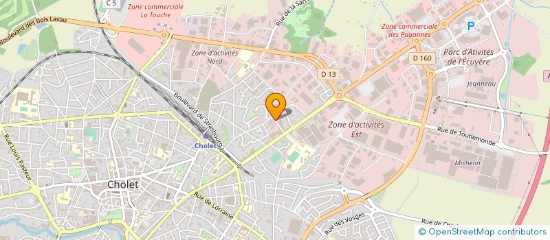 localisation de l'entreprise MAINE CONSTRUCTION à CHOLET