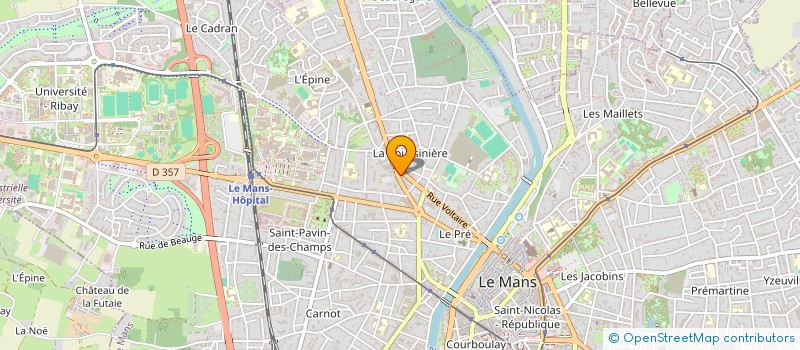 localisation de l'entreprise MAINE COURTAGE  LE MANS